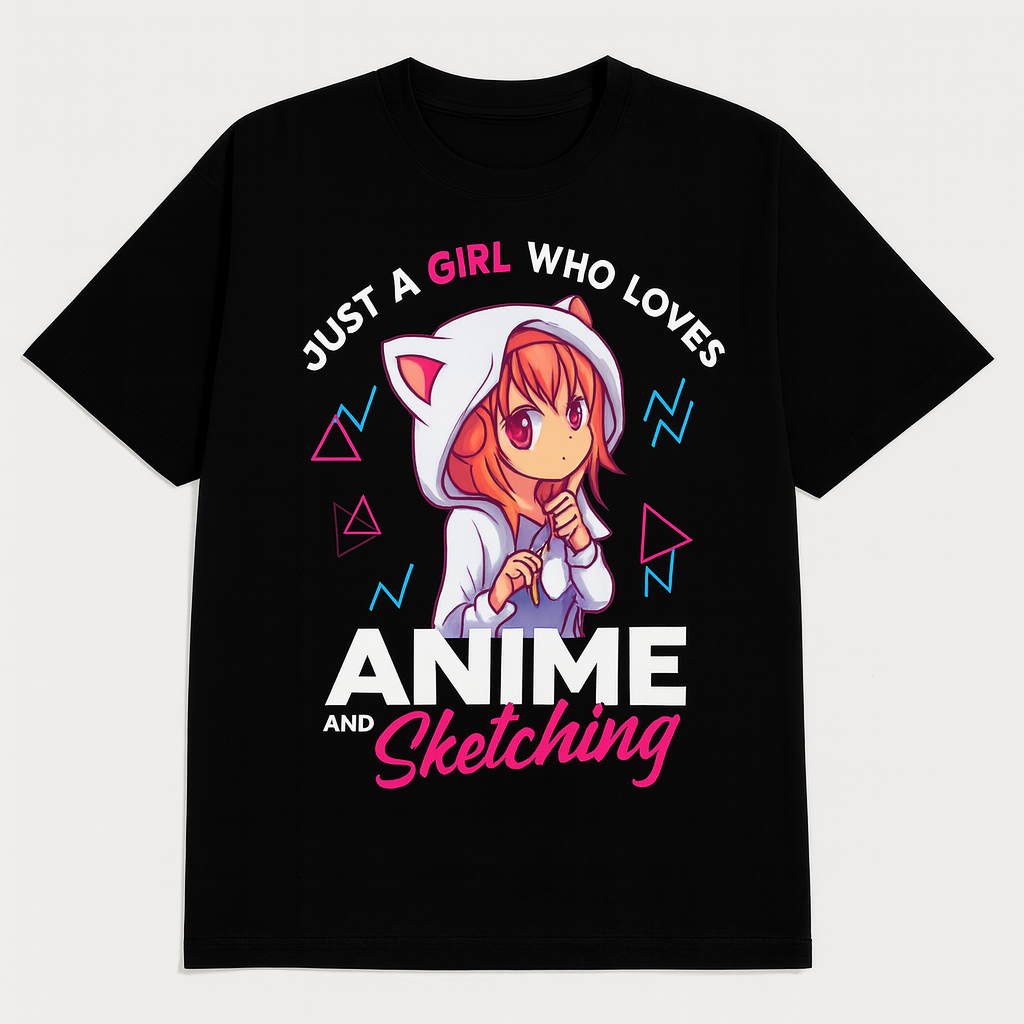 Anime & Sketching Oversized Tee