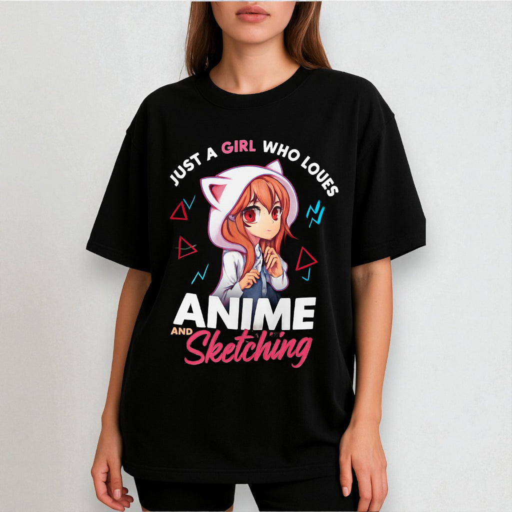 Anime & Sketching Oversized Tee